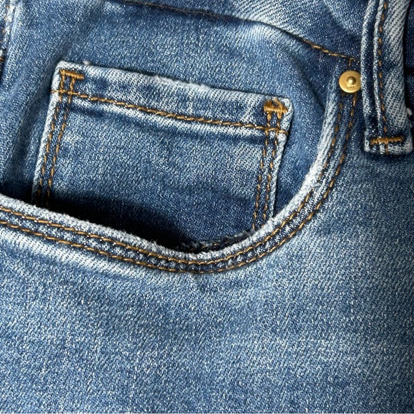 KUT From The Kloth Meg Fab Ab Wide Leg Jeans Womens 14 Cropped Frayed Stretch - Picture 14 of 15